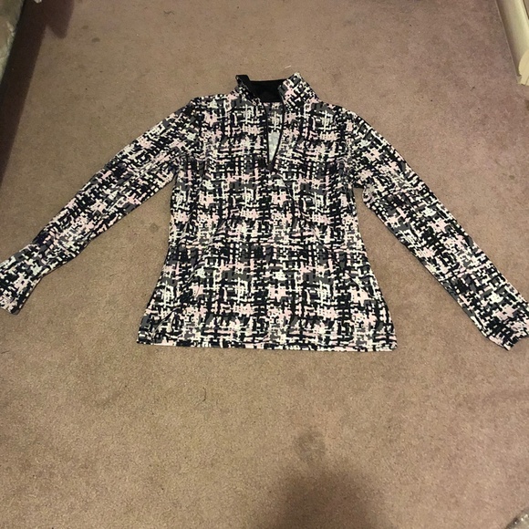 Soft classy Printed All season Running Jogging Zip up Activewear exercise top - Picture 9 of 12